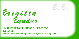 brigitta bunder business card
